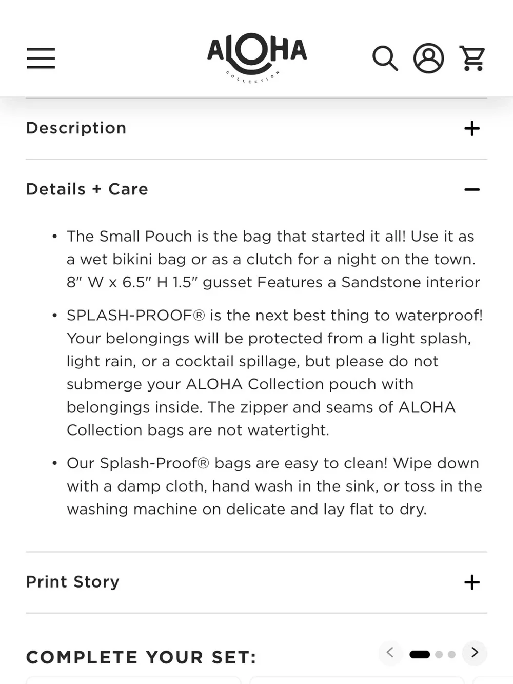 ALOHA Collection Small Pouch
